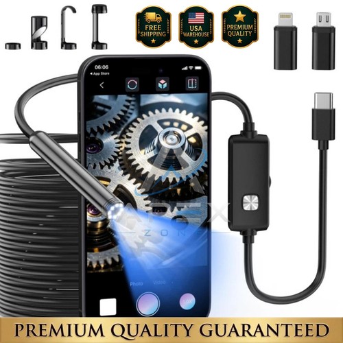 Endoscope camera with light - with,