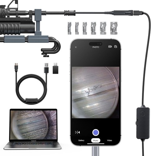 Usb rifle borescope short - usb-c,