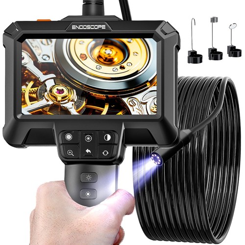 Borescope camera with light - with,