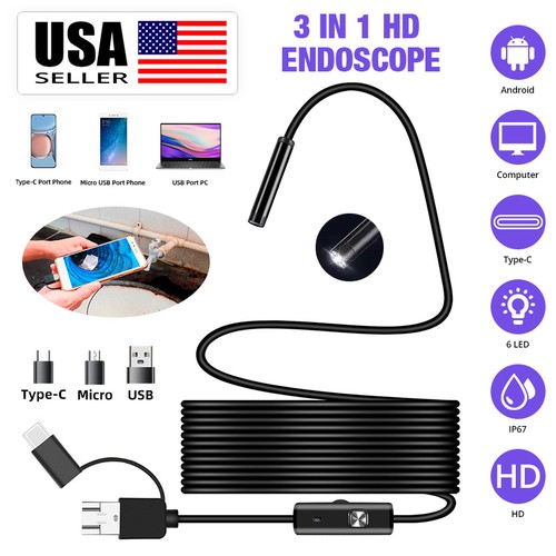 Usb borescope camera 1m - borescope,