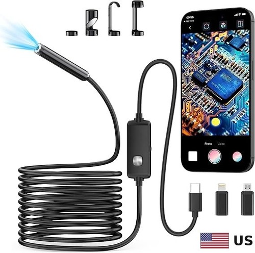 Endoscope camera with light - with,