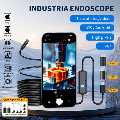 Endoscope camera with - camera, light
